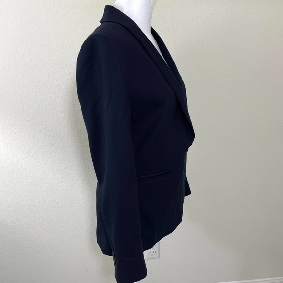 J. Crew Parke Blazer Jacket Wool Navy Blue Size 2 - Picture 6 of 14